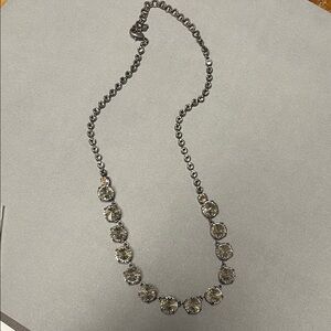 Sorrelli Silver Necklace with Clear Crystals